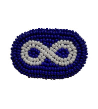 Load image into Gallery viewer, beaded Metis flag pin
