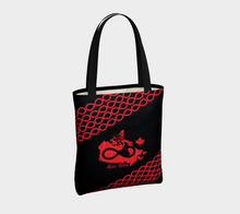 Load image into Gallery viewer, Metis Nation Black Tote, Lined - North of 50 Métis Designs
