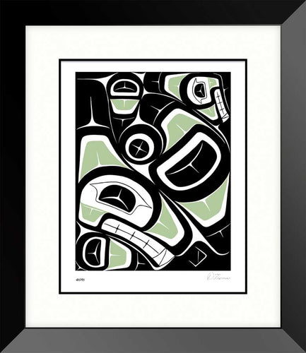 LIMITED EDITION ART PRINT -  Whale by Native artist Derek Thomas - North of 50 Métis Designs