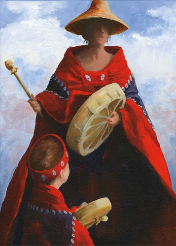 A Student of his Culture by Native artist Jean Taylor, North of Fifty 50