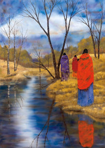 "Journey Reflections" Art Card by Jeanne Rorex-Bridges - North of 50 Métis Designs