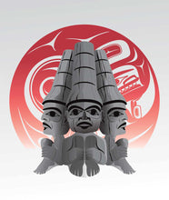 Load image into Gallery viewer, Three Watchmen Blood Moon by Mark Preston, native artist, Indigenous Art, Northwest Coast art, North of Fifty 50
