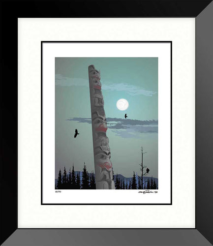 Totem by Mark Preston, native artist, Indigenous Art, Northwest Coast art, North of Fifty 50
