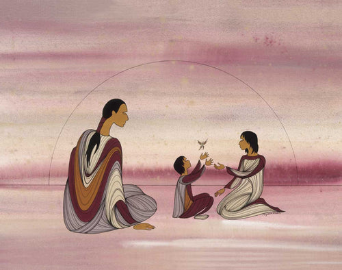 Spring Morning Native artist, Indigenous Art, Sioux, Maxine Noel, North of Fifty 50 