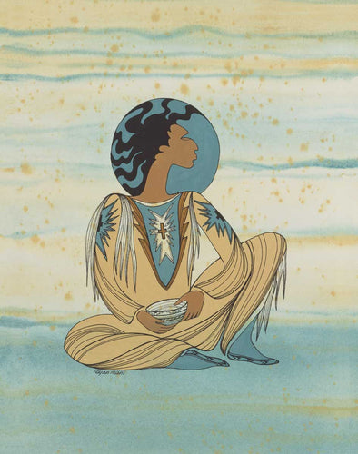 Summer Moon by Native artist, Indigenous Art, Sioux, Maxine Noel, North of Fifty 50