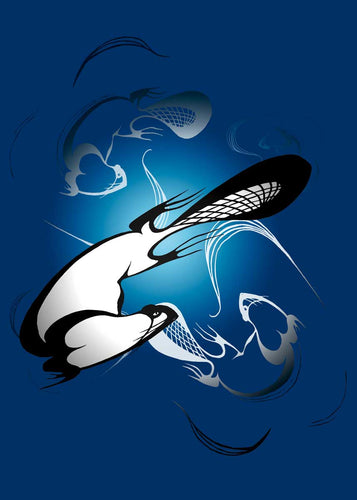 Swirling Beaver by Native artist Rick Beaver, North of Fifty 50