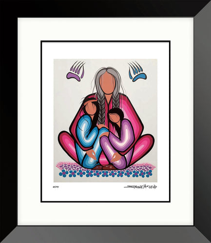 Family Strength by Simone McLeod, Cree artist, Ojibway art, Indigenous artist, Native art, North of Fifty 50