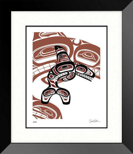 LIMITED EDITION ART PRINT -  Orca by Todd Baker - North of 50 Métis Designs
