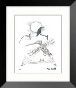 LIMITED EDITION ART PRINT -  Hummingbird by Charles Silverfox - North of 50 Métis Designs