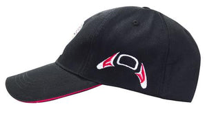 Design by Gitksan Native Artist Jamie Sterritt Baseball cap indigenous art
