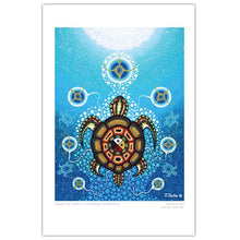 Load image into Gallery viewer, Medicine Turtle indigenous art gift by James Jacko Canada
