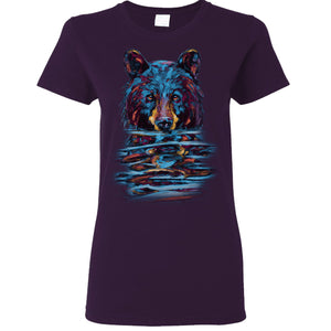 'Bear Emerging from Water' Women's Fit Tshirt