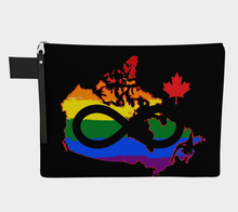 Load image into Gallery viewer, Metis Rainbow Love Zipper Tote
