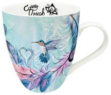 Charger l'image dans la galerie, Hummingbird Feathers indigenous art mug by Carla Joseph Canada
