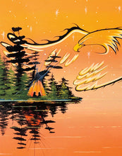 Load image into Gallery viewer, &quot;Eagle Protector&quot; Every Child Matters Art Card by William Monague - North of 50 Métis Designs
