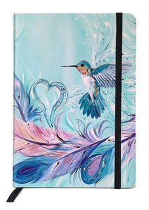 Hummingbird Feathers  Journal - Carla Joseph Artwork