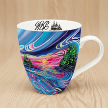 Laden Sie das Bild in den Galerie-Viewer, Reflect &amp; Grow with Love indigenous art mug by Shawna Boulette Grapentine Canada
