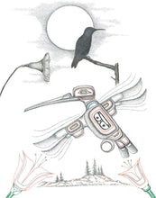 Laden Sie das Bild in den Galerie-Viewer, LIMITED EDITION ART PRINT -  Hummingbird by Charles Silverfox
